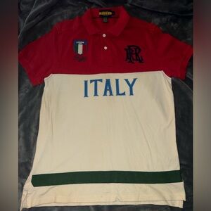 Rugby by Ralph Lauren Gently Used “Italy” Short Sleeved Rugby.